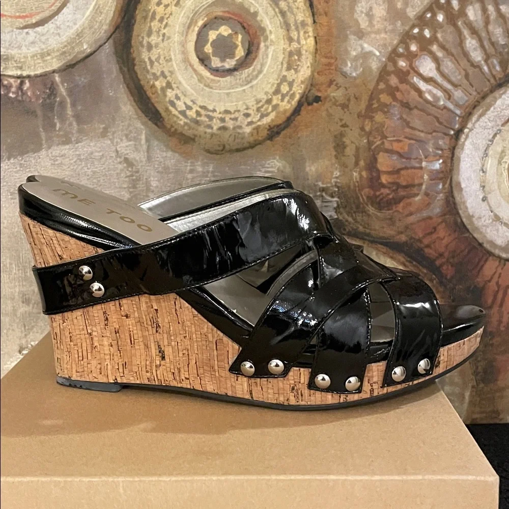 Me Too Black Patent Wedges - Picture 4 of 9